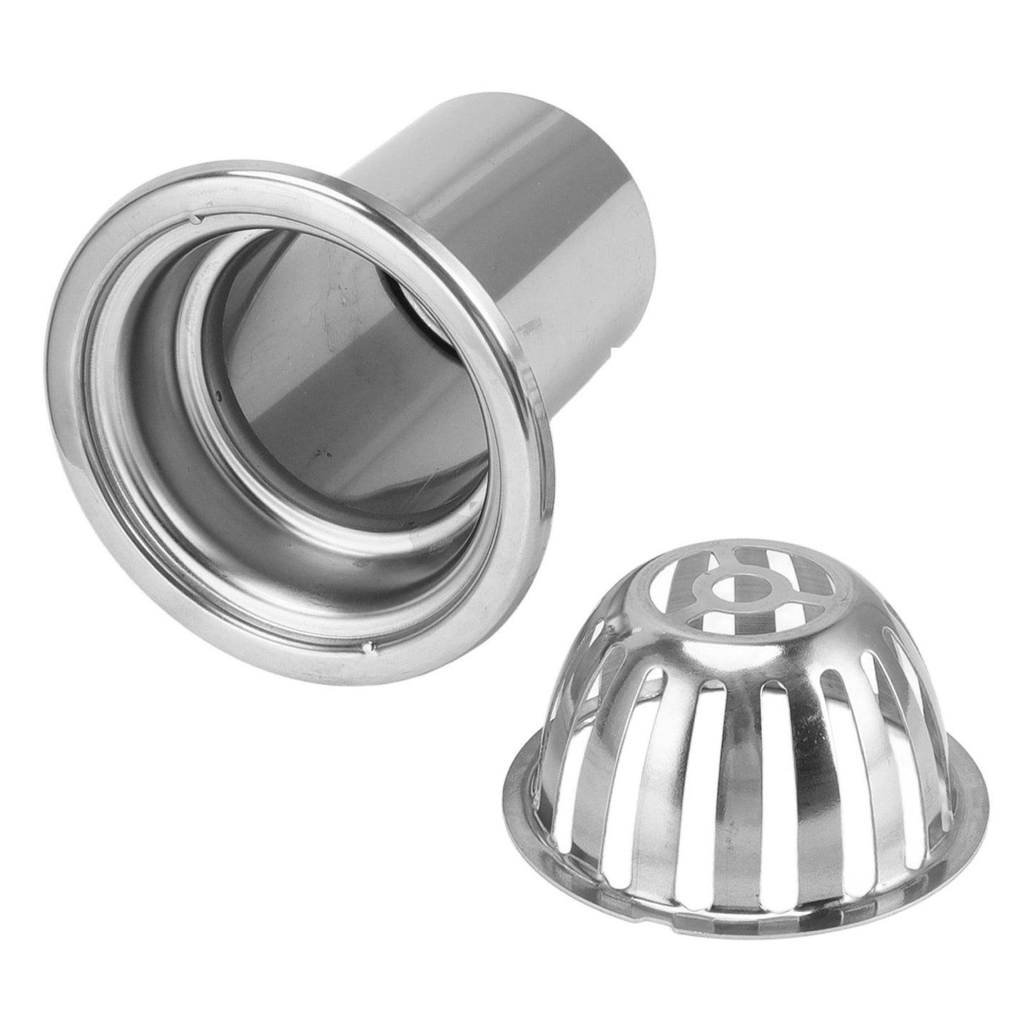 Roof Floor Drain Stainless Steel Non Blocking Balcony Outdoor Rain Bucket Drainage Parts Round 3in
