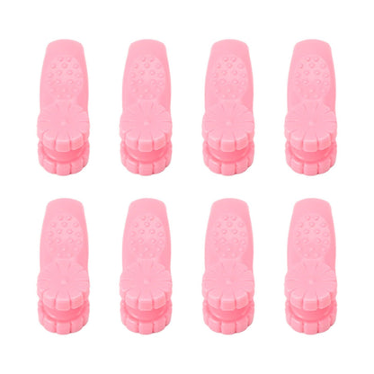 8PCS Hand Pressure Point Tool Plastic Hand Acupressure Clip for Between Thumb and Index Migraine Headache Relief Pink