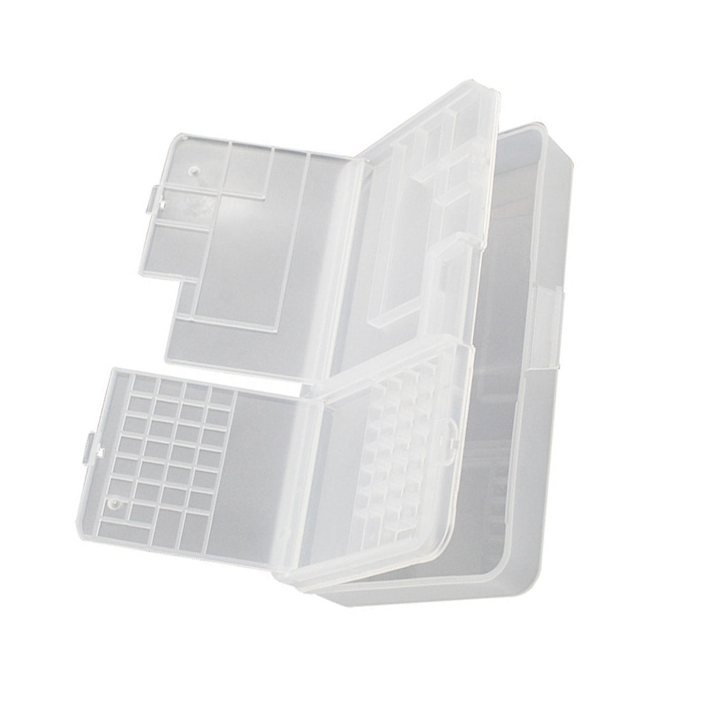 Electronic Components Storage Box Multipurpose Double Layer Rectangular PP Clear Component Containers