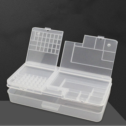 Electronic Components Storage Box Multipurpose Double Layer Rectangular PP Clear Component Containers