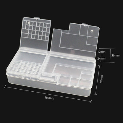 Electronic Components Storage Box Multipurpose Double Layer Rectangular PP Clear Component Containers