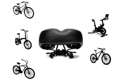 Comfort Wide Big Bum Soft Cruiser Bike Saddle Bicycle Seat Air Cushion Pad