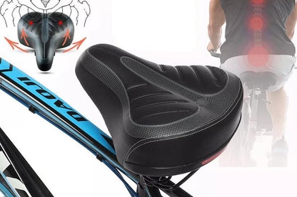 Comfort Wide Big Bum Soft Cruiser Bike Saddle Bicycle Seat Air Cushion Pad