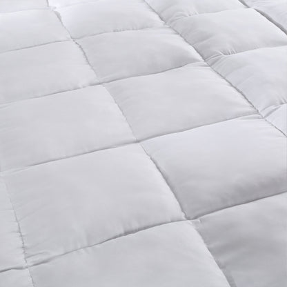 Royal Comfort 1000GSM Luxury Bamboo Fabric Gusset Mattress Pad Topper Cover - King - White
