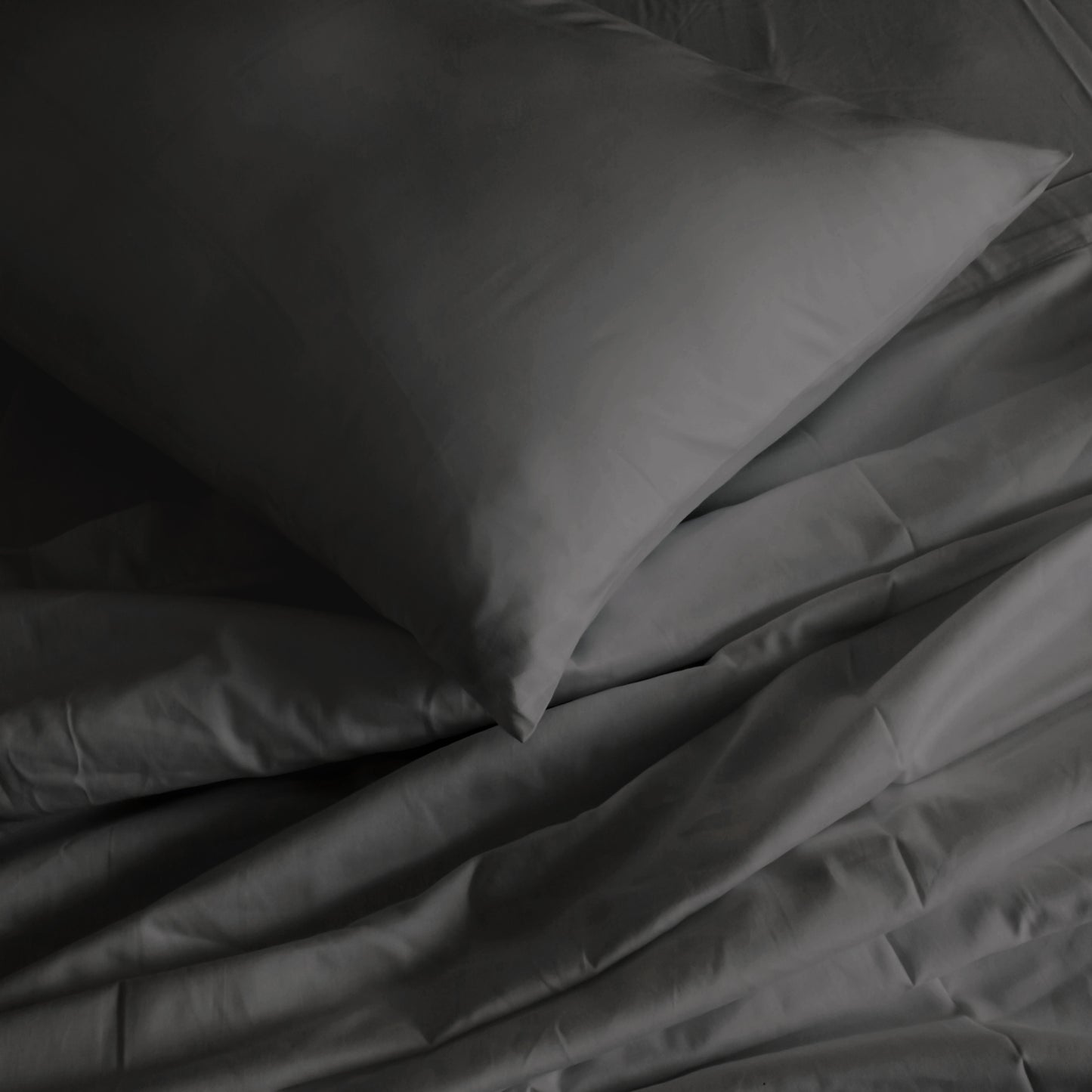 Royal Comfort 1000TC Hotel Grade Bamboo Cotton Sheets Pillowcases Set Ultrasoft - Queen - Pewter