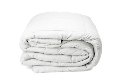Duck Feather & Down Quilt 500GSM + Duck Feather and Down Pillows 2 Pack Combo - Super King - White