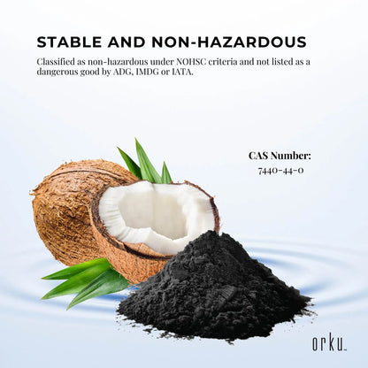 Orku 400g Activated Carbon Powder Coconut Charcoal - Water Filtration