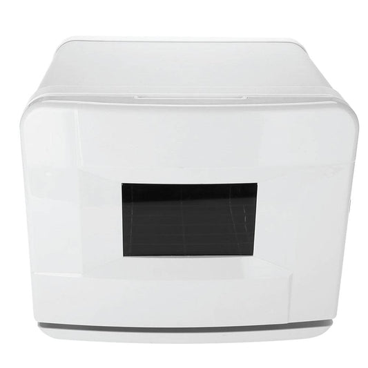 White electric towel warmer UV steriliser cabinet with front display window