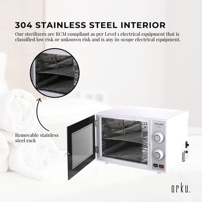Orku 20L Ozone UV Steriliser Box - Beauty Equipment Salon Nail Tools Sterilizer