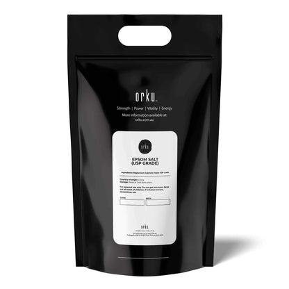 Orku 20Kg USP Epsom Salt Crystals - Magnesium Sulphate Bath Garden Household Use