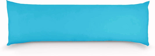 Light blue body pillowcase, flat view with smooth rectangular shape