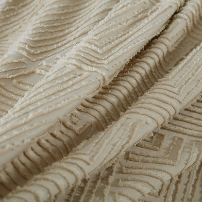 Tufted Textured Jacquard Quilt Cover Set - King Size