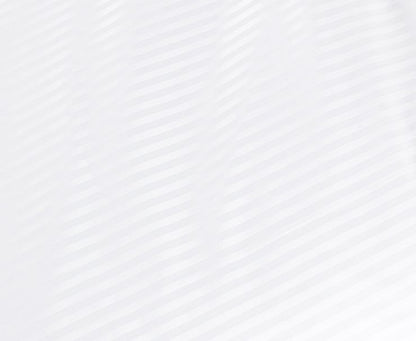 1000TC Ultra Soft Striped King Size White Duvet Quilt Cover Set