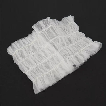 100 Beauty Salon Care Non-woven Hair Band White Edge Band Disposable Hair Net