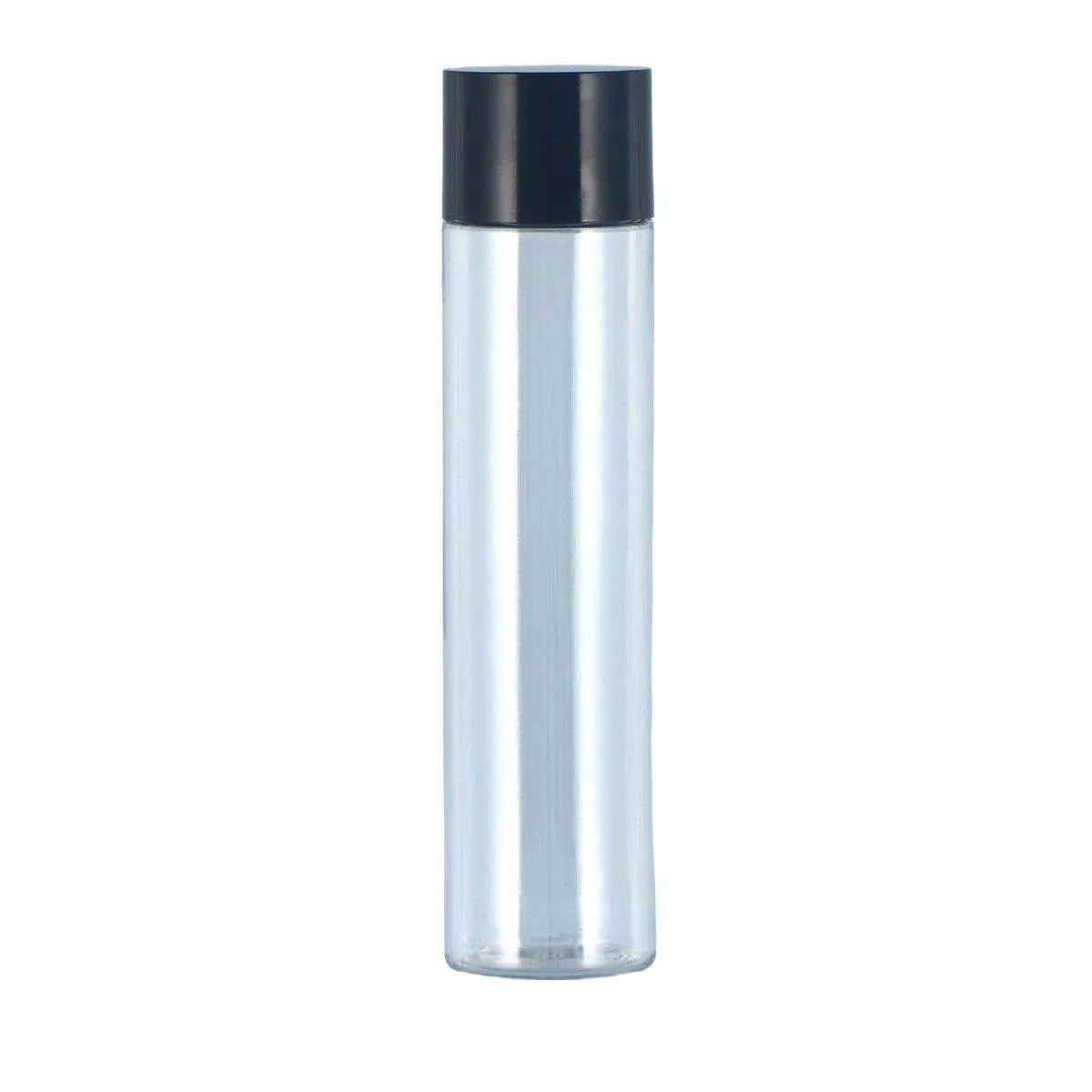 50/100/150ml Plastic Toner Lotion Bottles Refillable Travel Cosmetic Containers - Black Lid + Transparent Bottle - 100ml