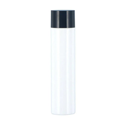 50/100/150ml Plastic Toner Lotion Bottles Refillable Travel Cosmetic Containers - Black Lid + White Bottle - 150ml