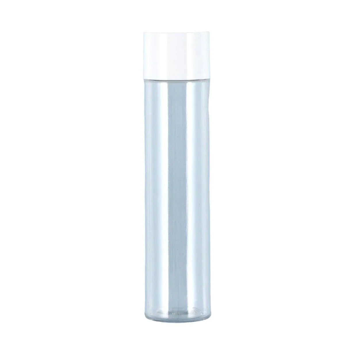 50/100/150ml Plastic Toner Lotion Bottles Refillable Travel Cosmetic Containers - White Lid + Transparent Bottle - 50ml