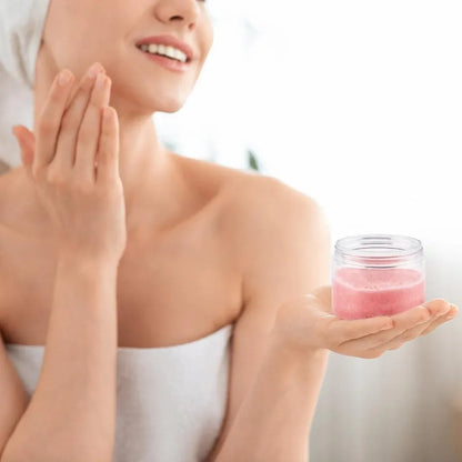10pcs Transparent Wide Mouth Plastic Jars with Cap Skin Care Cream Containers - 50ml
