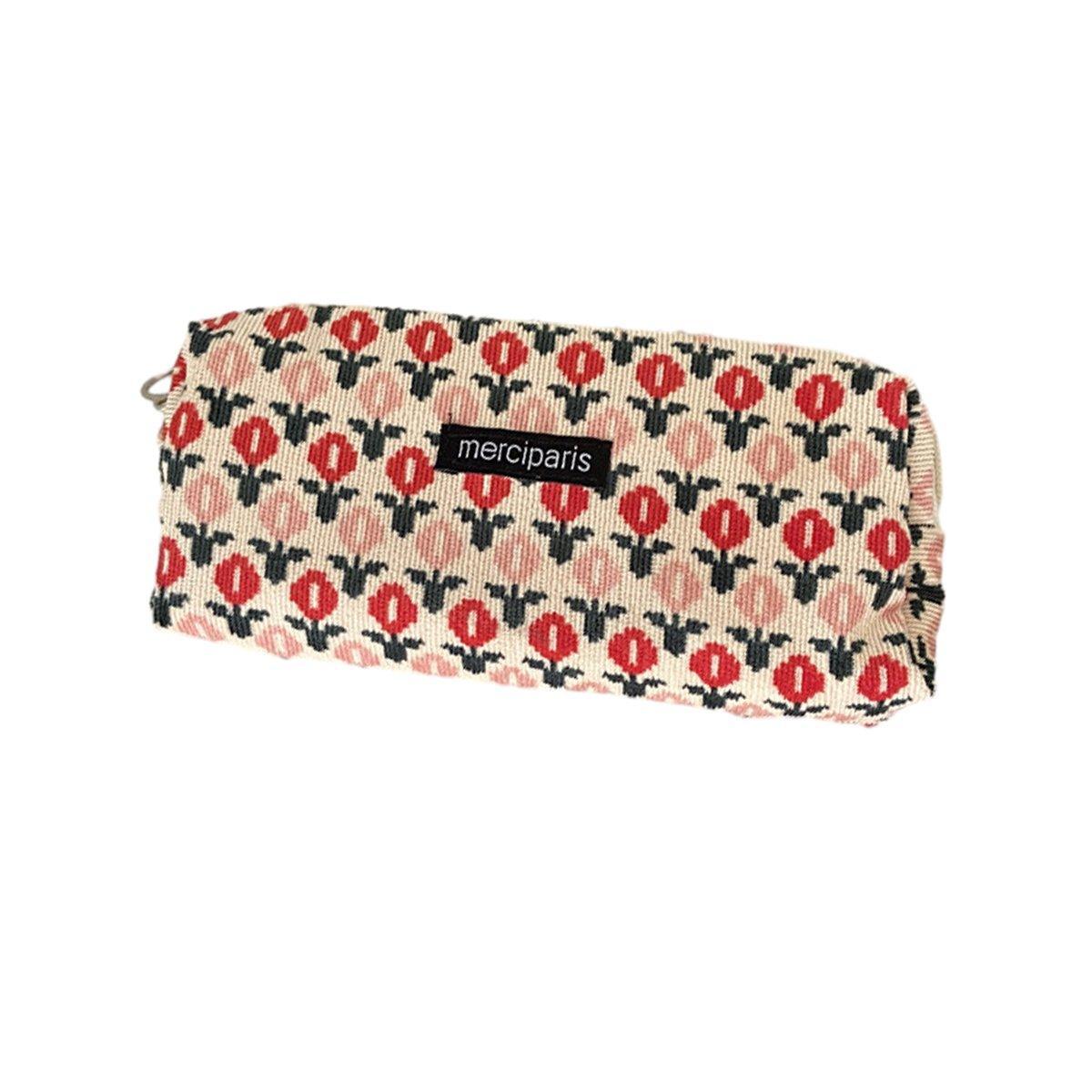 Large Capacity Pencil Case Organiser Bag Stationery Holder School Travel Pouch - Hong Kong Style