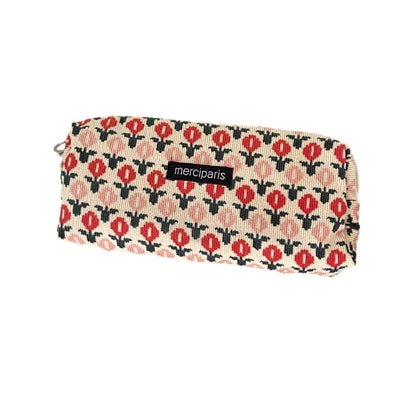 Large Capacity Pencil Case Organiser Bag Stationery Holder School Travel Pouch - Hong Kong Style
