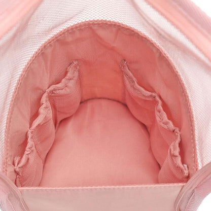 Stand Cosmetic Bag Travel Zipper Makeup Brush Holder Organizer Pouch Case Cover - Pink
