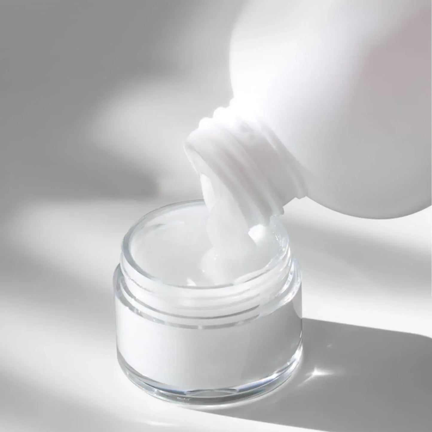 10pcs Wide Mouth Plastic Jars Black Lid Transparent Skin Care Cream Containers - 50ml