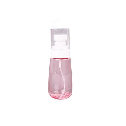 10pcs Portable Travel Emulsion Dispenser Bottle Press Pump Refillable Containers - Pink-100ml