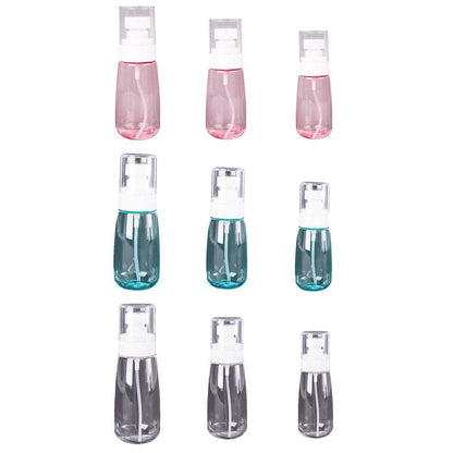 10pcs Portable Travel Emulsion Dispenser Bottle Press Pump Refillable Containers - Blue-60ml