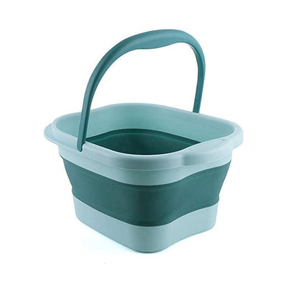 Folding Foot Spa Pedicure Bath Massage Tub Bucket Feet Basin Therapy Luxury - Pink