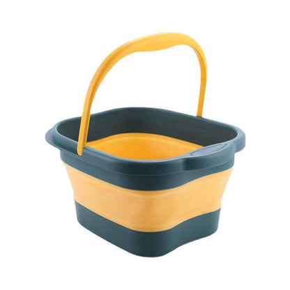Folding Foot Spa Pedicure Bath Massage Tub Bucket Feet Basin Therapy Luxury - Pink