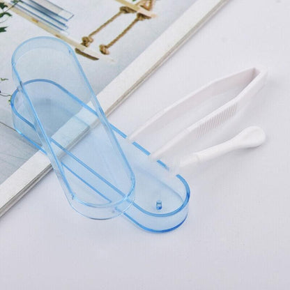 Contact Lens Tweezers Stick Inserter Remover Tool Kit Tip Storage Case Box Set - Pink