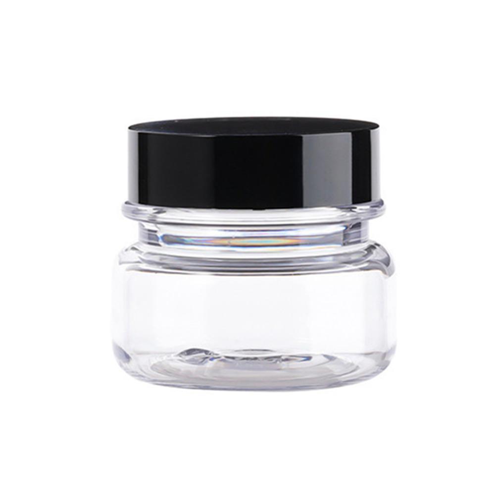 10pcs PET Plastic Cosmetic Bottles Refillable Travel Face Cream Containers - 30ml-Brown+White-Double