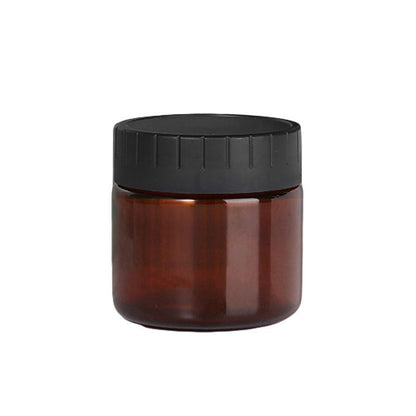 10pcs Brown PET Plastic Wide Mouth Bottles for Storage and Skincare Packaging - Frosted - 120ml