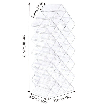 Fish Shaped Vertical Lipstick Storage Display Rack Cosmetic Organizer Holder Box