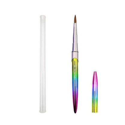 Kolinsky Acrylic Nail Art Brush Manicure Powder Professional Tools Size 2-18 - 16#