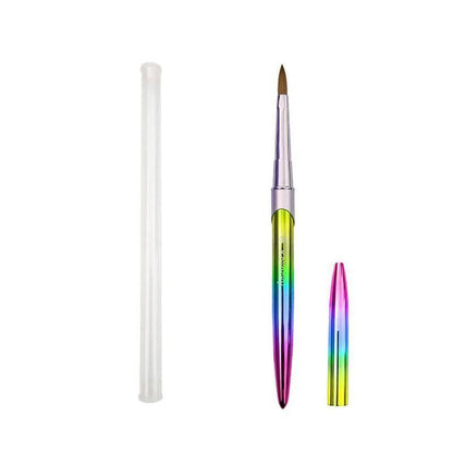 Kolinsky Acrylic Nail Art Brush Manicure Powder Professional Tools Size 2-18 - 16#