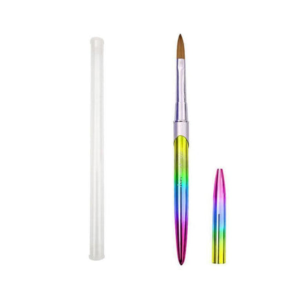 Kolinsky Acrylic Nail Art Brush Manicure Powder Professional Tools Size 2-18 - 16#