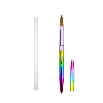 Kolinsky Acrylic Nail Art Brush Manicure Powder Professional Tools Size 2-18 - 16#