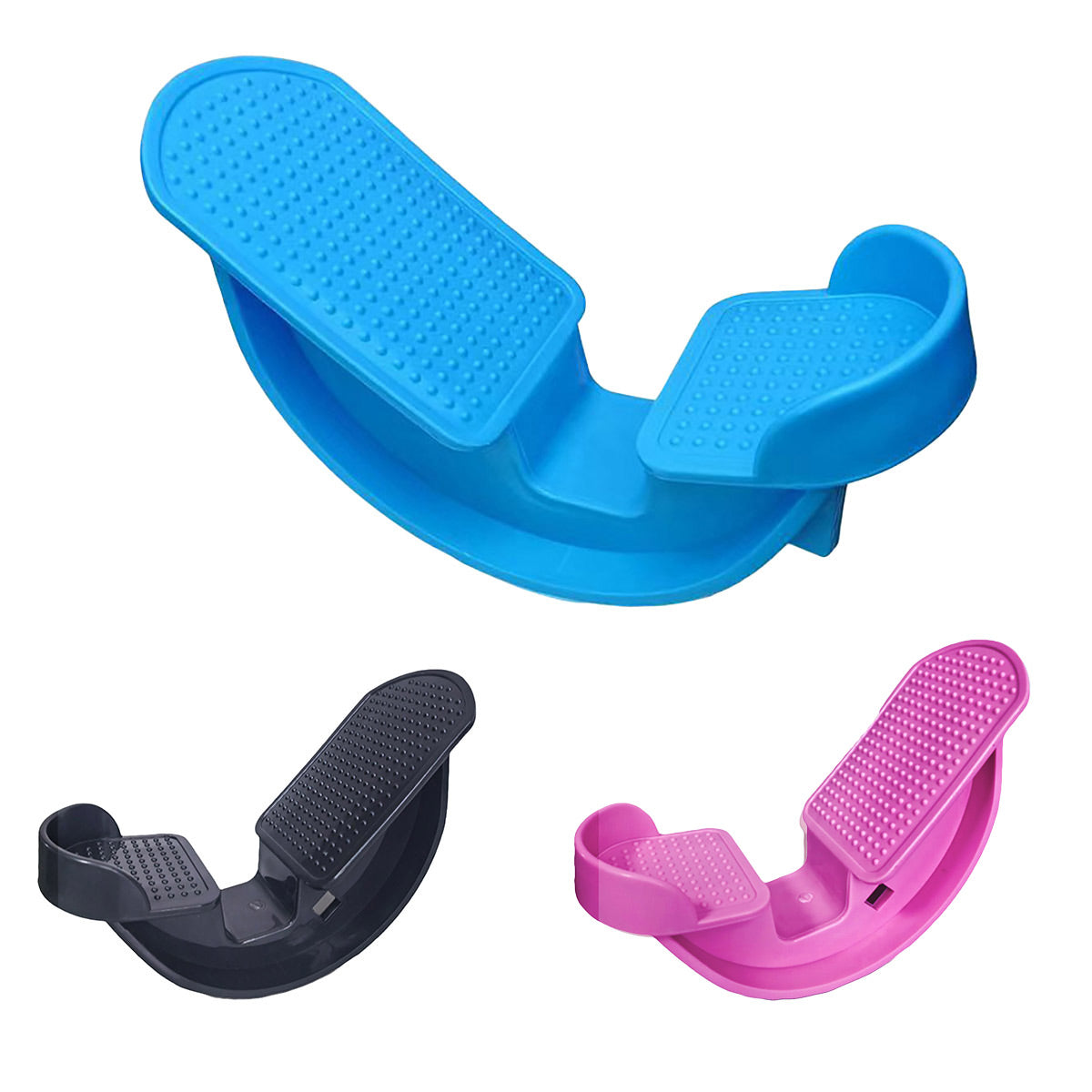 2PCS Tendon Plate Calf Stretcher Fitness Oblique Pedal Ankle Achilles Exercise - Black