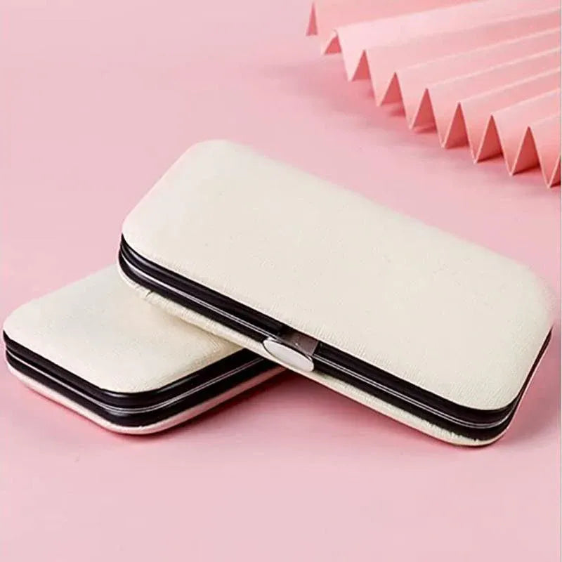 18 Piece Rose Gold Stainless Steel Manicure Pedicure Set With Travel Case