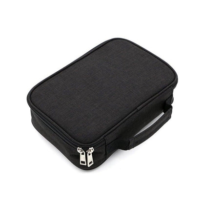 Large Capacity Waterproof Pen Pouch Pencil Case Student Stationery Storage Bag - Blue