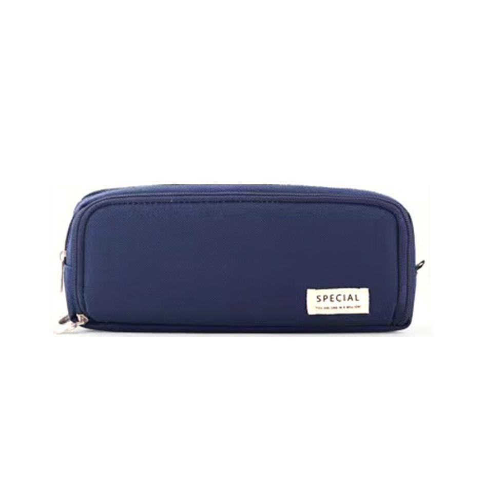 Zipper Pencil Case Large Capacity Storage Bag School Stationery Makeup Organizer - Cactus