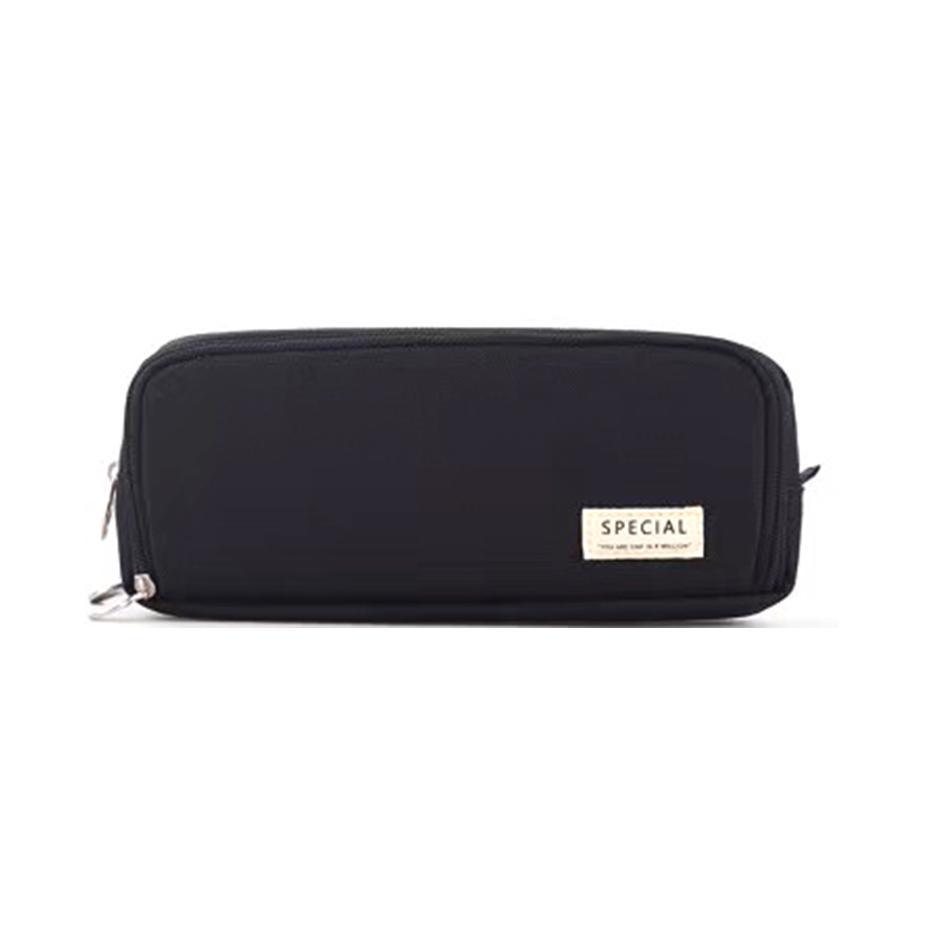 Zipper Pencil Case Large Capacity Storage Bag School Stationery Makeup Organizer - Cactus