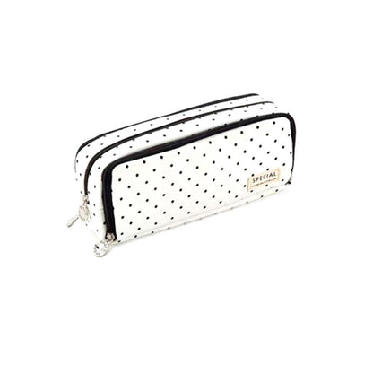 Zipper Pencil Case Large Capacity Storage Bag School Stationery Makeup Organizer - Green