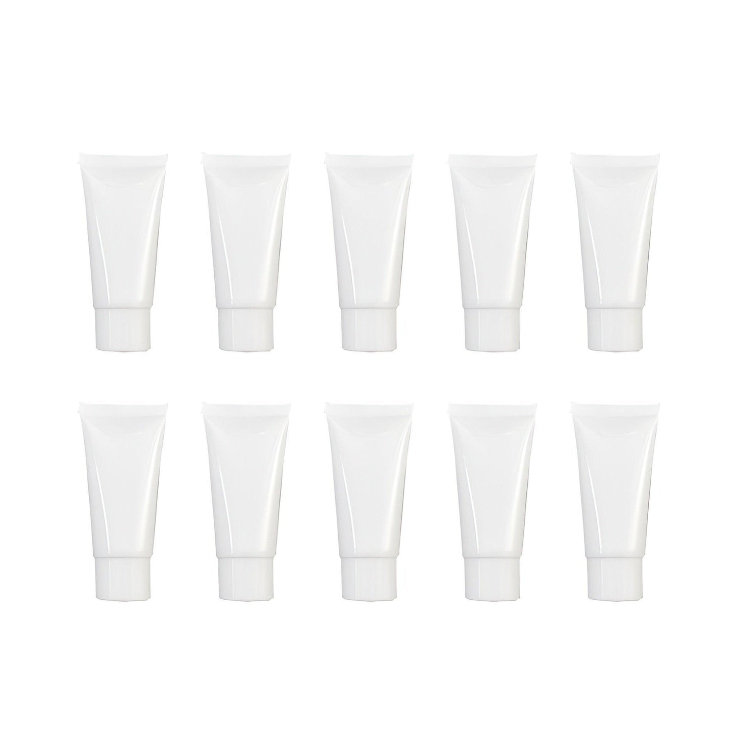 10x Soft Cosmetic Tubes for Face Wash Hand Cream Lotion Packaging Containers - 10ml