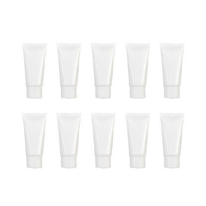 10x Soft Cosmetic Tubes for Face Wash Hand Cream Lotion Packaging Containers - 10ml