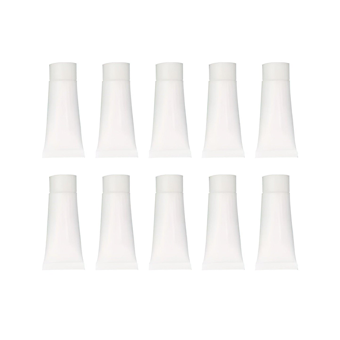 10x Soft Cosmetic Tubes for Face Wash Hand Cream Lotion Packaging Containers - 20ml
