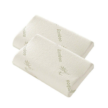 1/2PCS Memory Foam Neck Pillow Wavy Contour Slow Rebound Pillow - 55x35x11cm-1pc