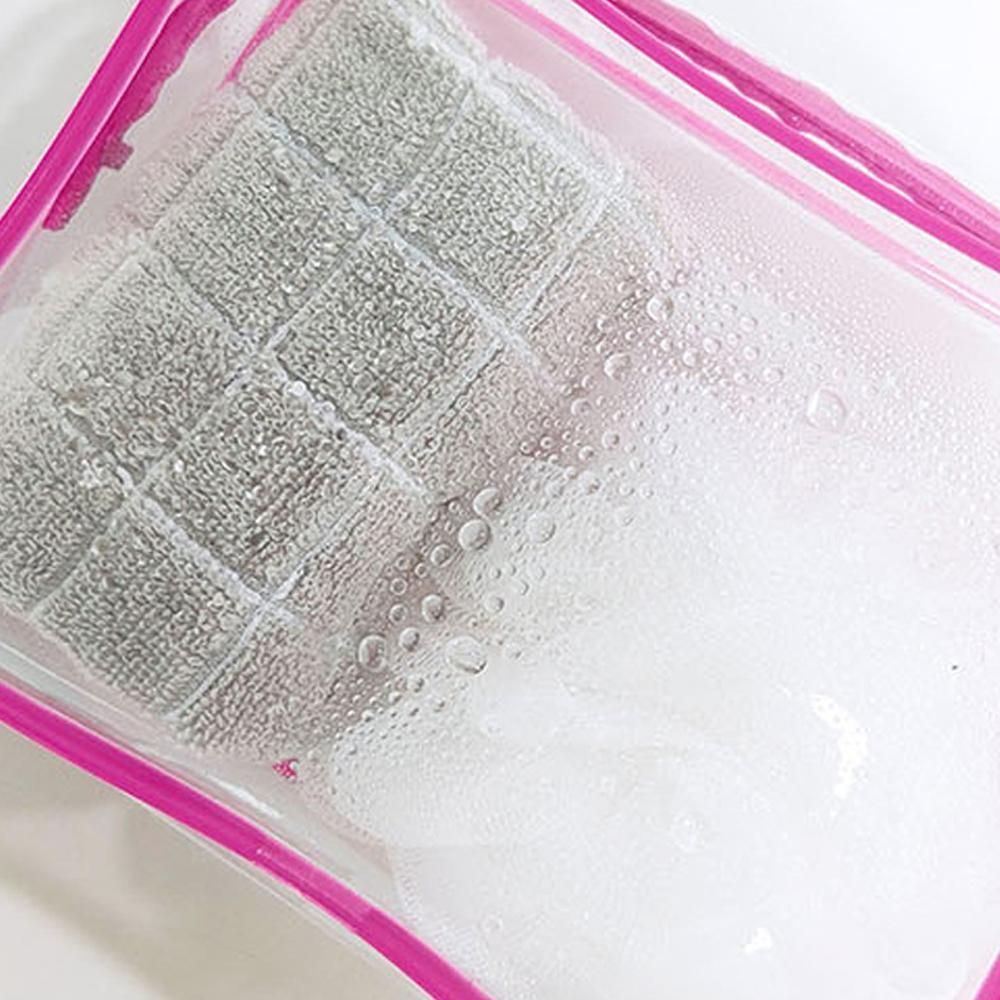 4pcs Durable PVC Cosmetic Bags Easy to Clean Multiple Sizes and Colours 9 Shades - 4pcs-Black