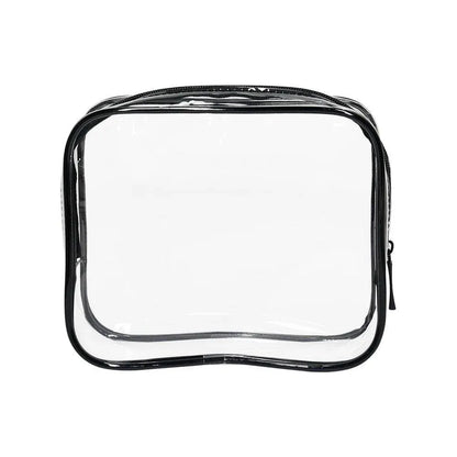 4pcs Durable PVC Cosmetic Bags Easy to Clean Multiple Sizes and Colours 9 Shades - 4pcs-Blue